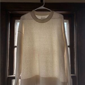 aerie Cream Crewneck Sweater